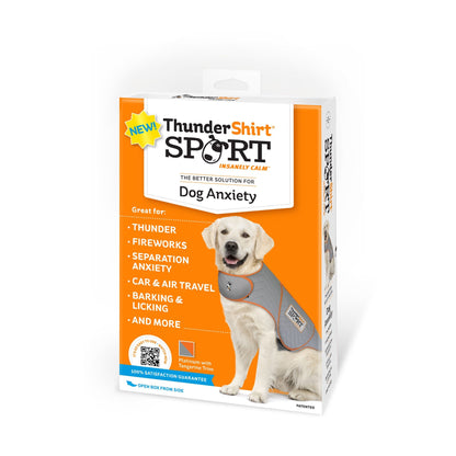 Thundershirt Dogs Clothing Thundershirt Dog Anxiety Jacket, Platinum, Large