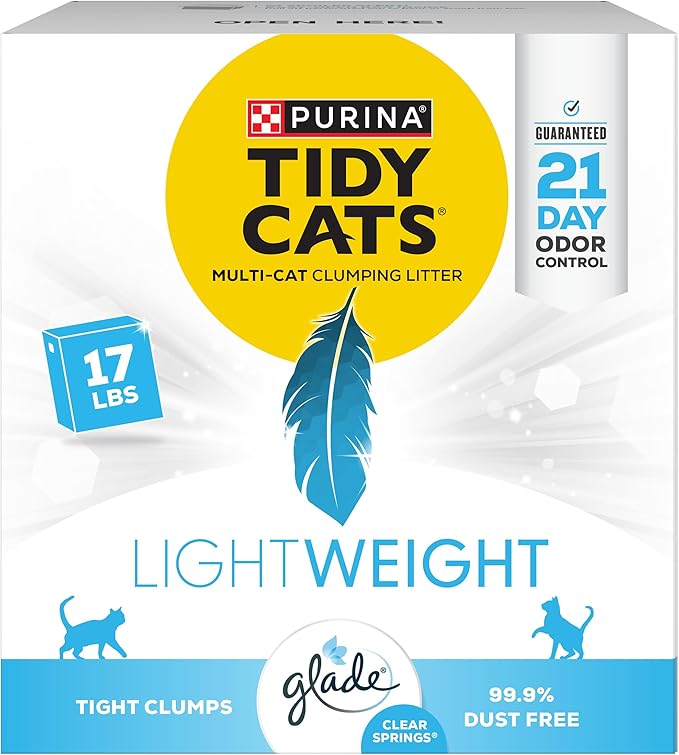 Tidy Cats Lightweight Instant Action Scented Clumping Clay Cat Litter, 17 - lb box