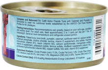 Tiki cat aloha friends tuna calamari pumpkin 3oz canned wet food