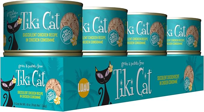 Tiki cat succulent chicken