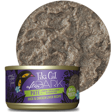 Tikicat after dark pate New Zealand sourced duck & chicken liver 3oz canned cat food