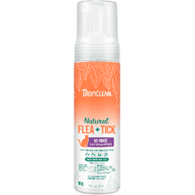 TropiClean Natural Flea + Tick No - Rinse Cat Shampoo - 7.4 oz Bottle