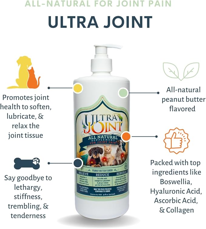Ultra joint all natural supplement for joint pain peanut butter flavor 8oz