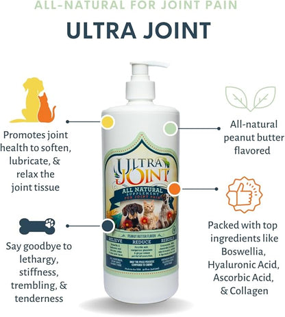 Ultra joint all natural supplement for joint pain peanut butter flavor 8oz