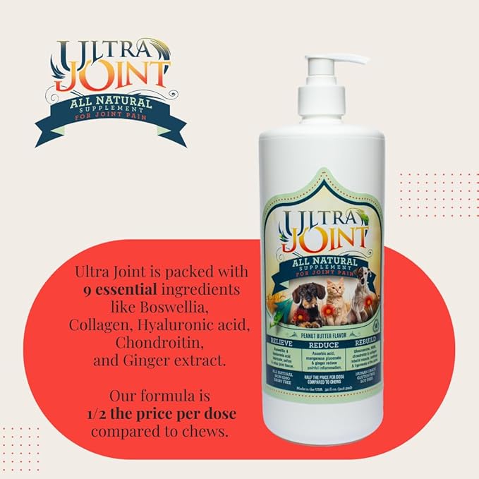 Ultra joint all natural supplement for joint pain peanut butter flavor 8oz