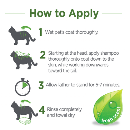 Vetality naturals flea & tick conditioning shampoo for cats & kittens 8oz bottle