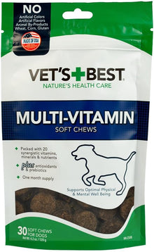 Vets best multivitamin soft chews 30 soft chews for dogs