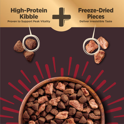 Wellness Core+ Grained Dry Dog Food – Beef & Barley Recipe, 4 lb Bag | High - Quality, Natural Dog Food with Wholesome Grains