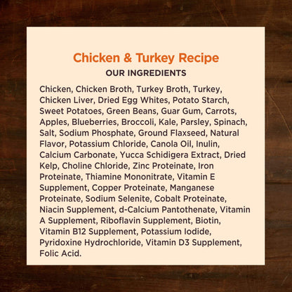 Wellness Core Hearty Cuts Natural Wet Grain - Free Canned Dog Food – Chicken & Turkey Recipe, 12.5 oz | Protein - Rich & Grain - Free Wet Dog Food