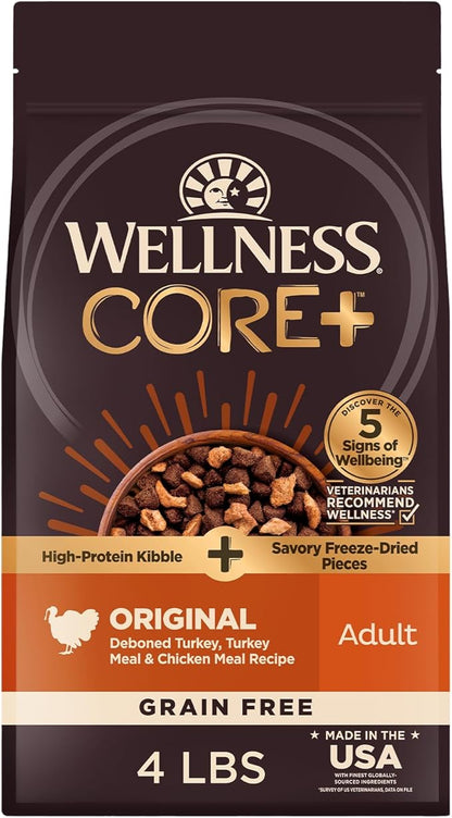 Wellness core plus grain free turkey adult dog food
