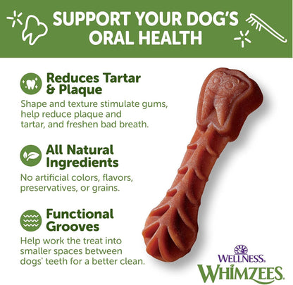 Wellness whimzees dental treats small 14ct dog dental treats