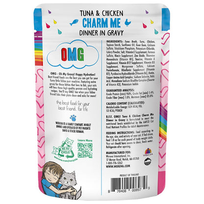 Weruva bff omg gravy tuna & chicken charm me 3oz packet