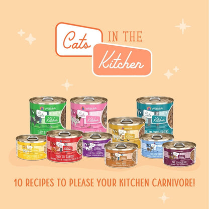Weruva Cats in The Kitchen, The Double Dip with Chicken & Beef Au Jus Cat Food, 6oz Can