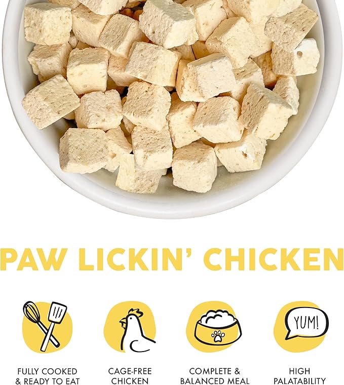 Weruva Freeze dried dinner paw lickin chicken 5.5 oz
