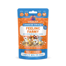 Weruva freeze dried feeling farm with chicken breast egg and pumpkin fully cooked complete meal for dogs 1oz