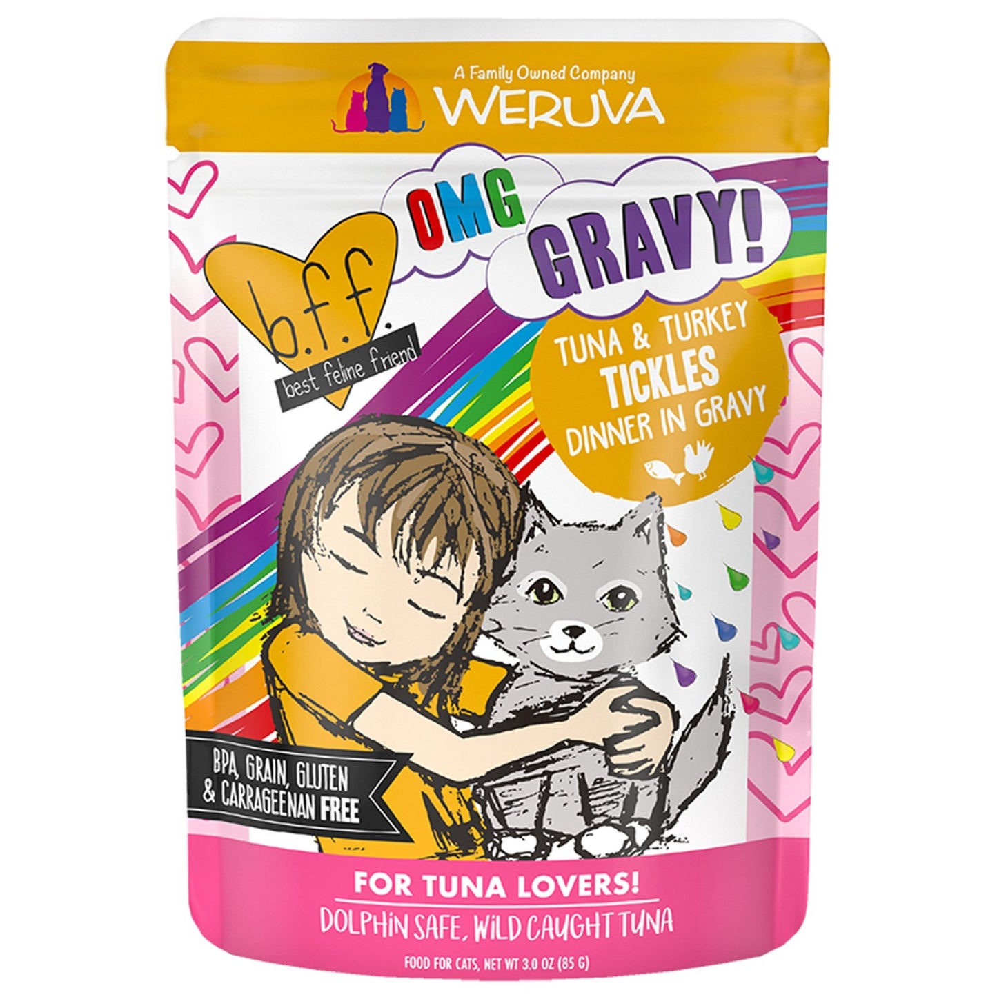 Weruva omg gravy tuna and turkey tickles dinner in gravy