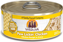 Weruva paw lickin chicken recipe in gravy 5.5oz canned cat food