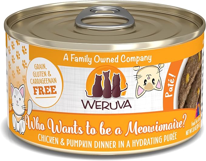Who wants to be a meowionaire chicken and pumpkin weruva