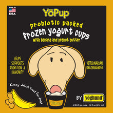 Yopup probiotic frozen dog yogurt banana peanut butter