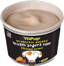 Yopup probiotic frozen yogurt cup pumpkin bacon