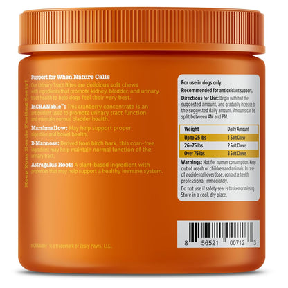 Zesty paws urinary tract bites 90 soft chews chicken flavor