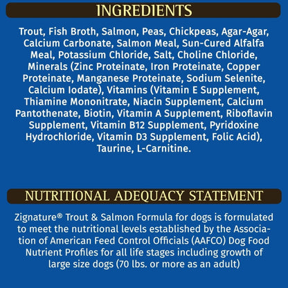 Zignature Trout And Salmon Canned Dog Food 13oz