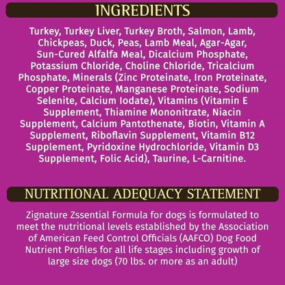 Zignature Zsssentials Formula Wet Dog Food 13oz